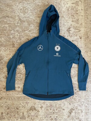 Adidas Deutscher Fussball-Bund German Soccer Jacket Large Commerzbank Mercedes