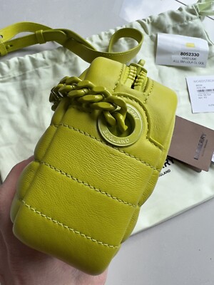 BURBERRY Mini Lola Quilted Leather Camera Bag Vivid Lime NEW BURBERRY Mini Lola Quilted Leather Camera Bag Vivid Lime NEW