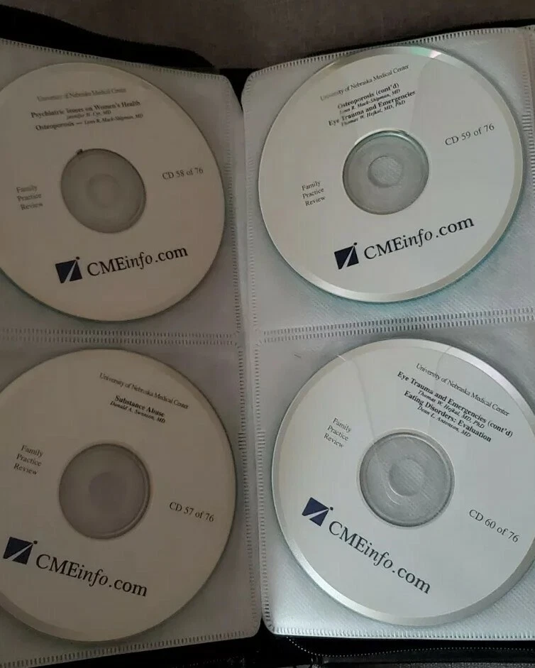 Colección completa de discos de revisión de práctica familiar Universidad de Nebraska Foto 2 de 4
