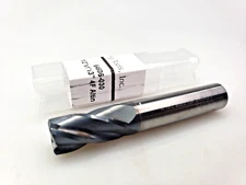 Cutting Tools Inc 1/2" x 1/2 x 1 x 3 R.03 Solid Carbide End Mill AlTiN 4 Flute
