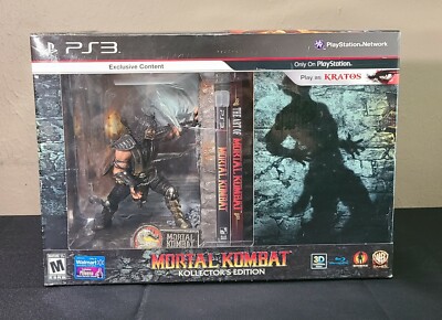 Mortal Kombat Kollector's Edition PS3 Scorpion & Sub-Zero bookends NEW