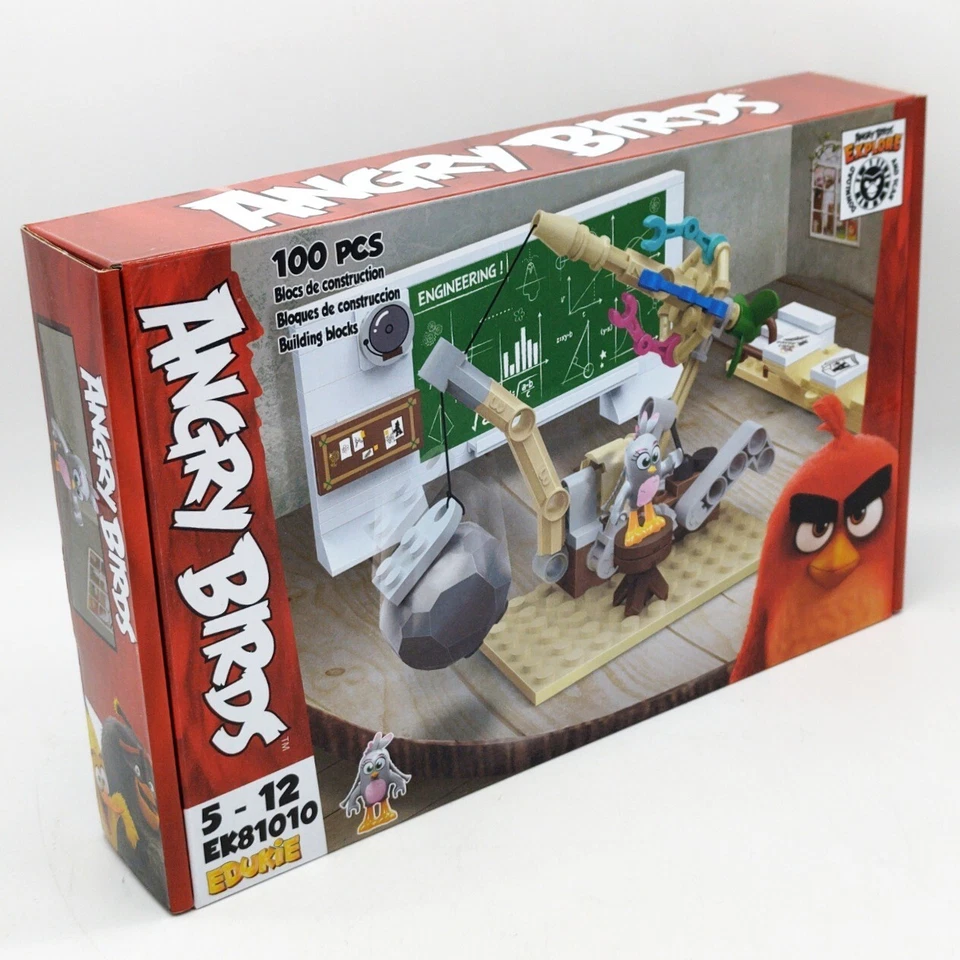 Angry Birds 100 Piece Building Set 2019 Edukie Sealed EK81010 Catapult New - Image 3 of 4