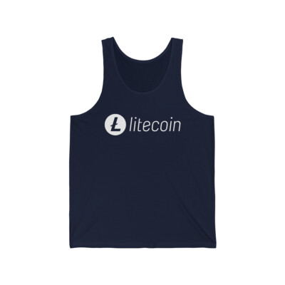 Litecoin LTC Unisex Jersey Tank Top, Crypto Tank Top, Cryptocurrency, HODL
