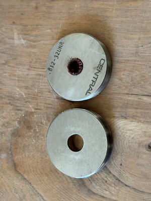 Central Rolled Thread Rolling Die 13/16 - 32 UNR, .812-32 Lot Of 2