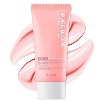 A'PIEU Pure Block Tone Up Sun Base EX SPF50+/PA+++ 50ml, Korean Cosmetics,sample