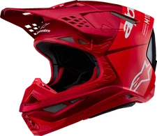 ALPINESTARS Supertech M10 Helmet - Flood - MIPS? - Red Fluo/Red - Large