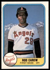 Rod Carew 1981 Fleer #268 California Angels