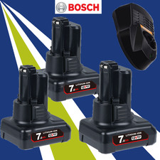 2X Für Bosch GBA 12V 7.0Ah Akku & Ladegerät BAT411 Li-ion GSR GDR GSA BAT412 GW