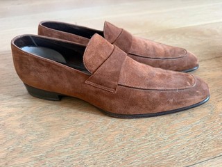 Tom Ford Men’s Brown Suede Penny Loafers – Size 10.5 – Made in Italy