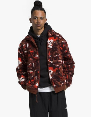 #ad THE NORTH FACE Men#x27;s Campshire Fleece Jacket Fiery Red Print XL $99.50