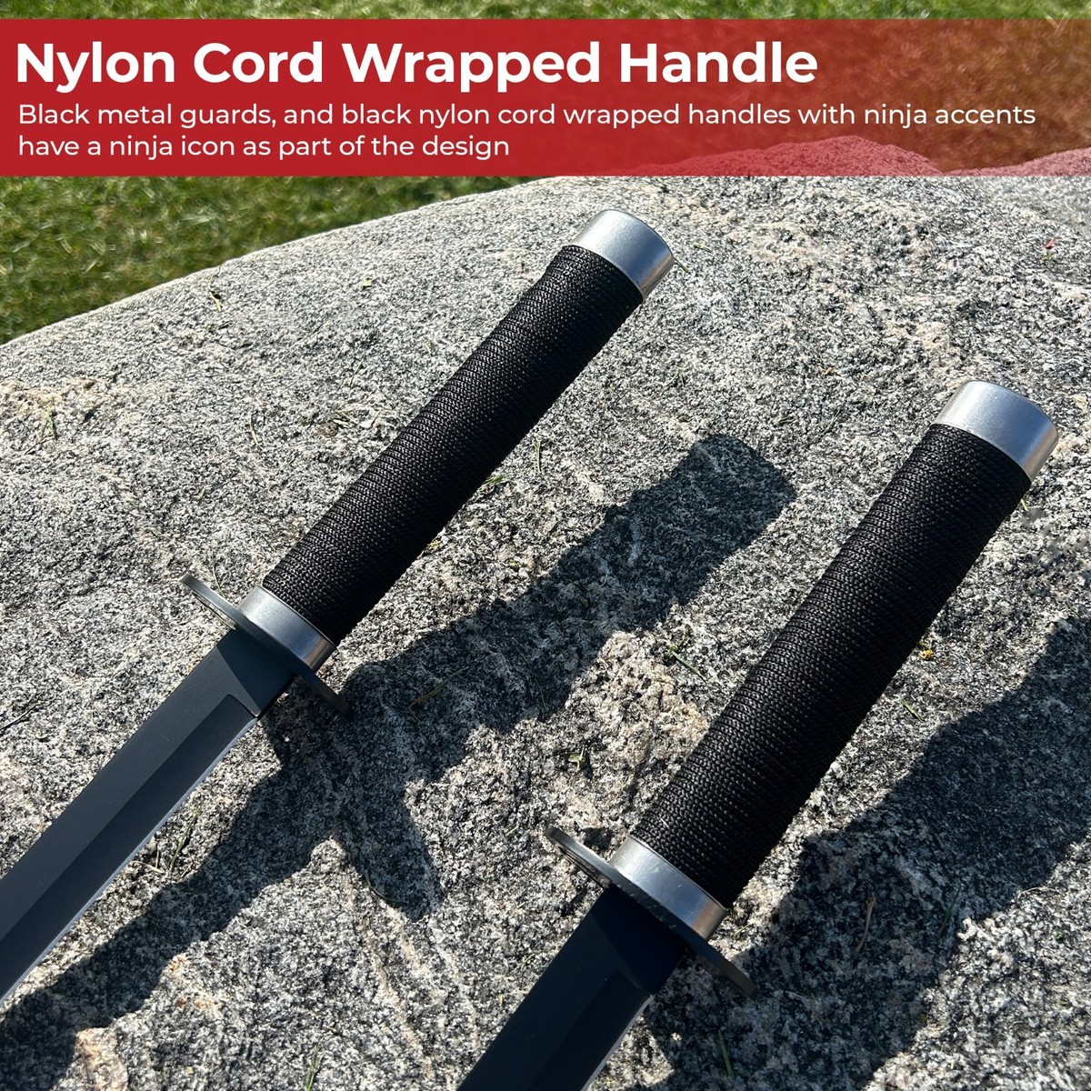 Ninja Assassin Raizo Twin Sword Set -Metal Blades Ornamental