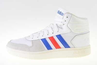 Adidas Hoops 2.0 Mid weiß/blau/rot FW8252 Herren Sneaker Gr. UK 6