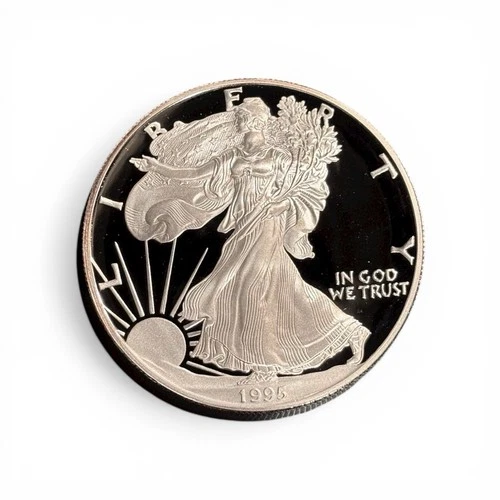 1995-P American Silver Eagle 1 oz Proof Coin Set, FREE SHIPPING, 3/8