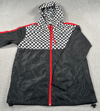 Beautiful Giant Jacket Men's Small Black Checkered Windbreaker Hiking Gorpcore
