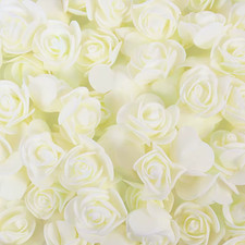 50/100/200Pcs 3.5Cm PE Foam Rose Head Artificial Flower for Wedding Birthday Par