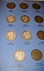 1908-1916 Liberty Barber Quarter Set With 11 Coin Starter Whitman Album