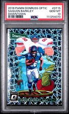 2018 Panini Donruss Optic - Downtown Saquon Barkley #DT-15 (RC) PSA Gem Mint 10