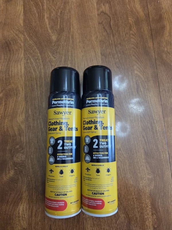 Sawyer Products Premium Permethrin Insect Repellent Aerosol Spray Lot of 2