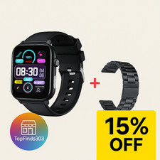 Smart Watch 1.96" Bluetooth Call ECG Heart Rate Blood Pressure IP68 Waterproof.