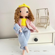 Handmade Crochet Doll, Amigurumi Cotton Toy, Gift For Girl, Cute Plush