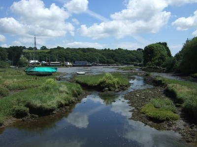 Foto 6x4 Creek, Gweek Hier treffen sich mehrere kleine Flüsse zum Helford c2017