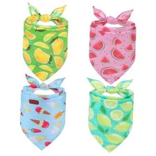 Dog Cooling Bandana - 4 Pack Dog Cooling Vest Hawaiian Triangle Scarfs with