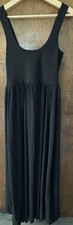Show Me Your Mumu Size Medium Black Maxi Dress with Slit and Chiffon NWOT