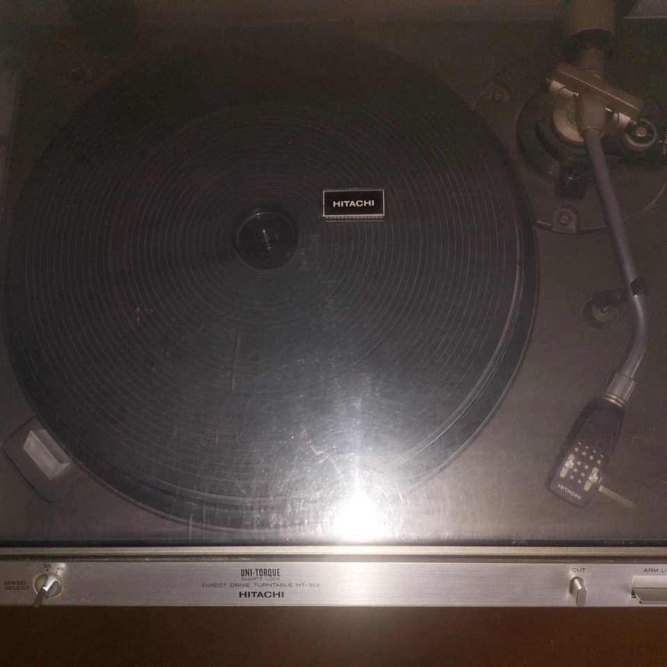 Hitachi Schallplattenspieler,   Modell HT-353, 220V, gebraucht - Bild 3 von 4