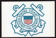 Postcard - United States Coast Guard Symbol Badge Patch 