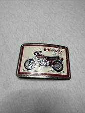 Vintage Kawasaki Vintage Motorcycle Belt Buckle Heavy Steele Made In USA