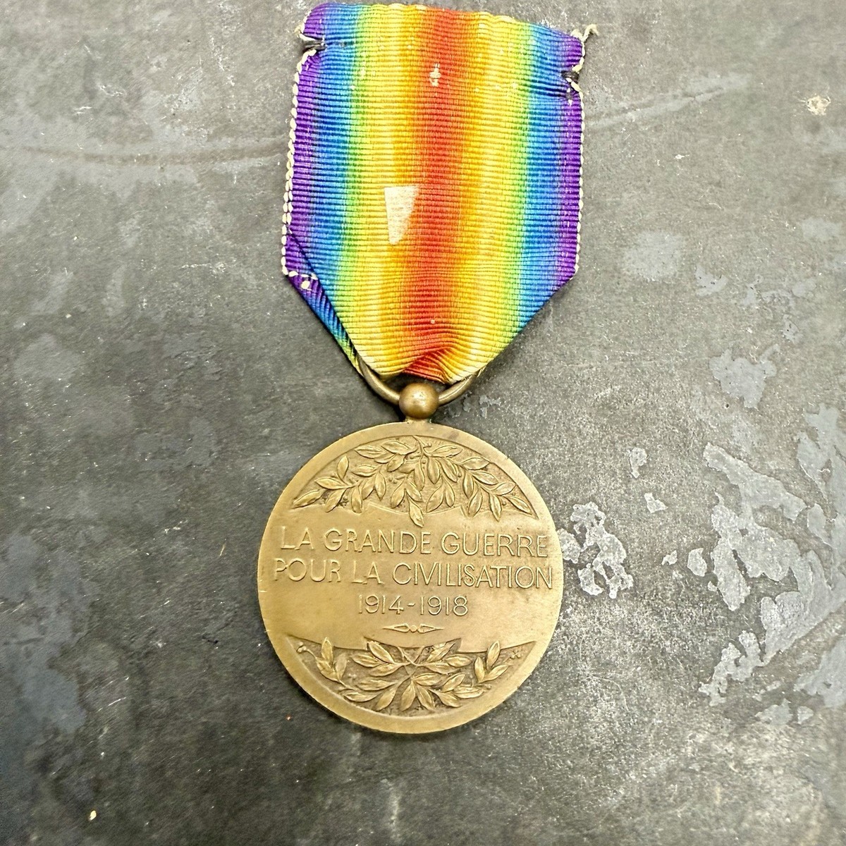 Original WW1 French Interallied Victory Medal Charles Version | eBay