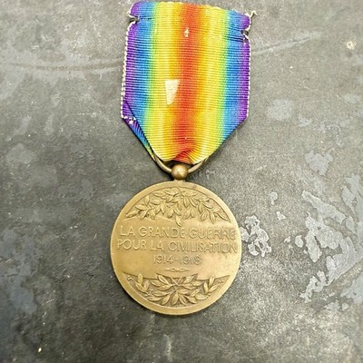 Original WW1 French Interallied Victory Medal Charles Version | eBay