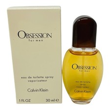 Obsession for Men by Calvin Klein 1.0z EDT Spray NEW Super Rare for Travel