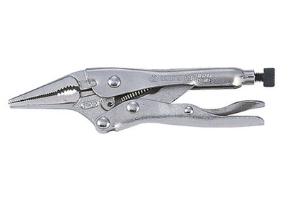 King Tony Long Nose Locking Pliers Adjustable Jaw Wire Cutter Chrome Taiwan