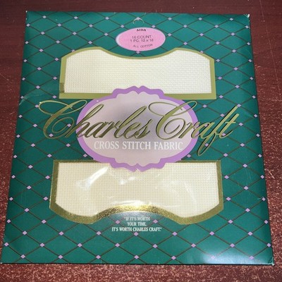 Cross Stitch Fabric Aida 16 Count Cloth 12x18 Ivory