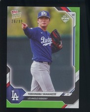 2026 Topps Now Road To Opening Day RTOD Yoshinobu Yamamoto Green 26/99 DODGERS