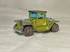 Vintage Hot Wheels Redline 1970 T-4-2  in Spectra Yellow Green Hong Kong