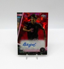 2024 Topps Chrome Sapphire MLS Autograph Red 5/5 Benja Cremaschi Inter Miami