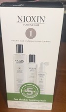 NIOXIN System 1 Kit 3 Bottles Cleanser Shampoo Scalp Therapy Treatment Authentic