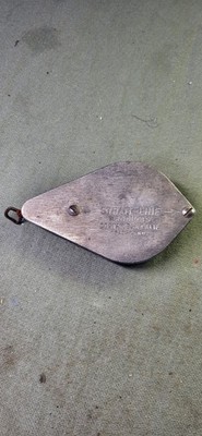 VTG 1950s Strait-Line Products Chalk Line Reel Costa Mesa, CA Patent Pending USA