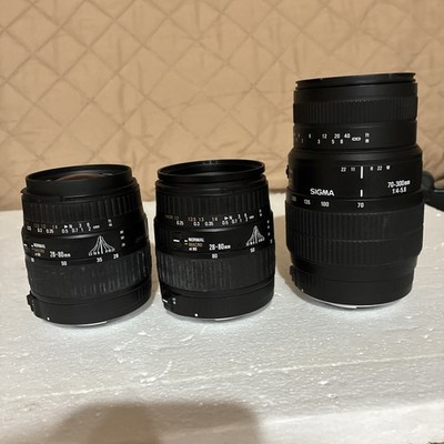 Lot Of Sigma Auto Focus Zoom Lenses