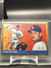2025 Topps Chan Ho Park Chrome Platinum Toile Cream/Gold Refractor /50 #232