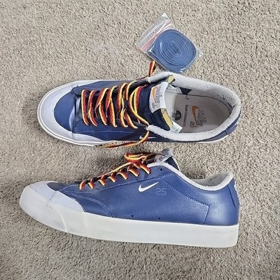 Nike Quartersnacks Dunk SB Low Mens Size 10 W/ Laces Blue/White/Rainbow