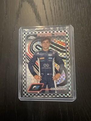 2024 Topps Chrome Formula 1 Checker Flag Refractor Franco Colapinto #24