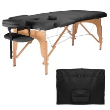 Portable Massage Table with Carrying Case - Dark Gray