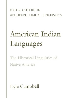American Indian Languages | The Historical Linguistics of Native America | Buch