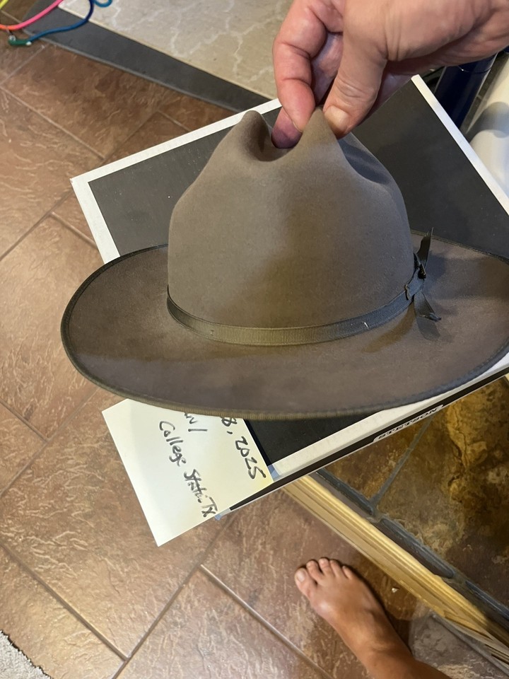Stetson Pure Open Road En Castor Gris Phantom - Taille 7 1/2, Occasion