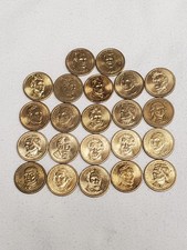 22 Presidential  Golden" Dollar Upside Down Side Script Coins 1 Coin One