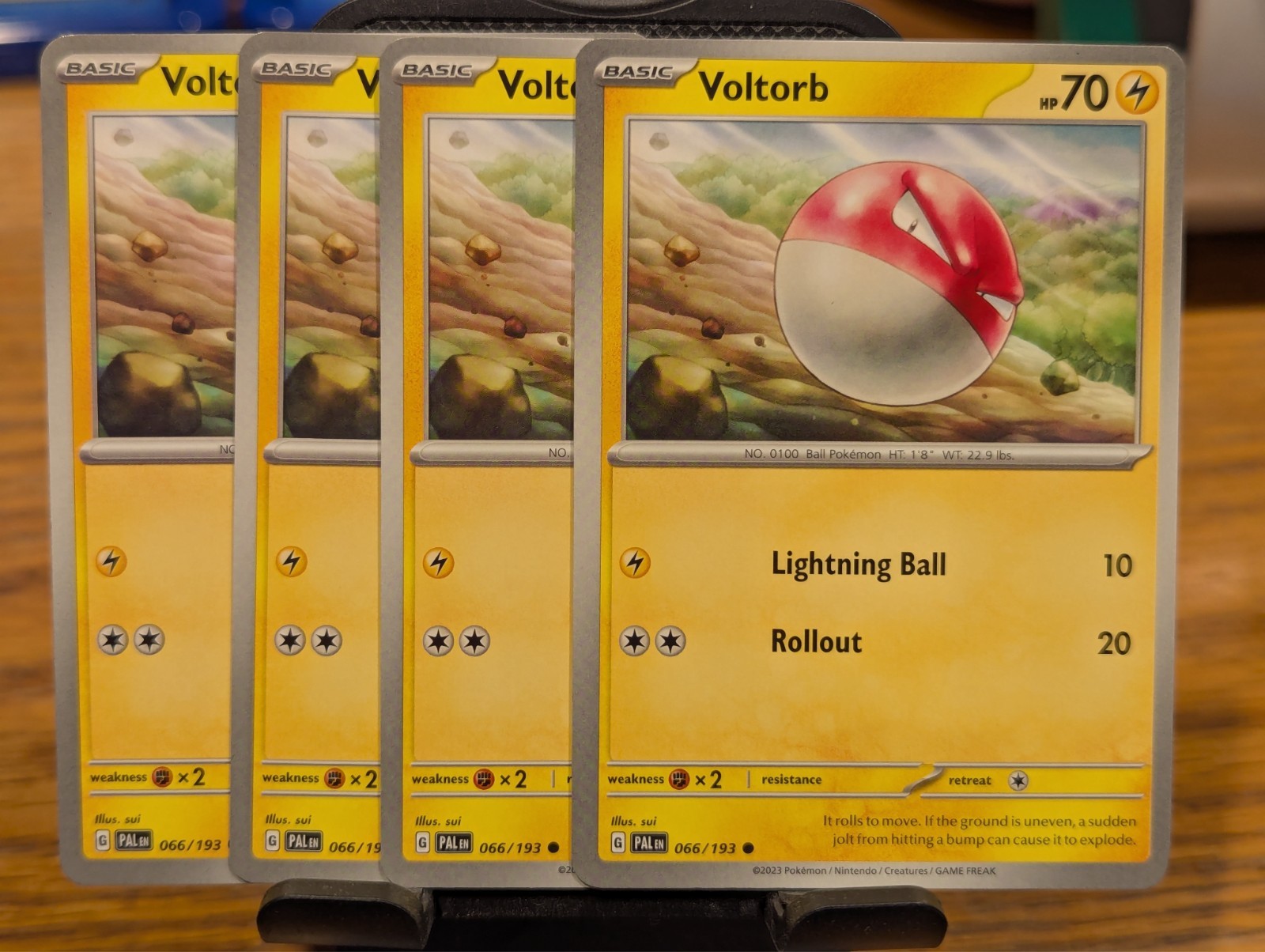 Pokemon TCG Paldea Evolved Voltorb 066/193 x4 Playset