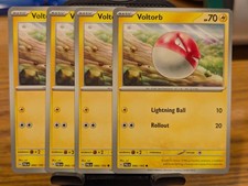 Pokemon TCG Paldea Evolved Voltorb 066/193 x4 Playset